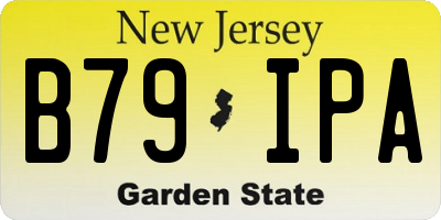 NJ license plate B79IPA