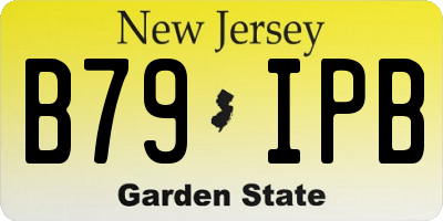 NJ license plate B79IPB