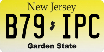 NJ license plate B79IPC