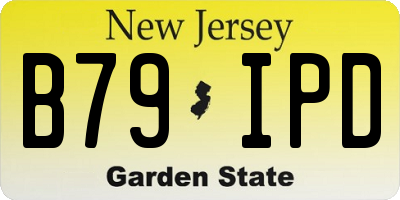NJ license plate B79IPD