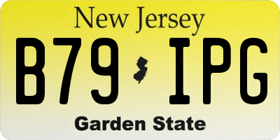 NJ license plate B79IPG