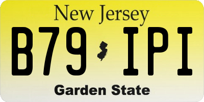NJ license plate B79IPI