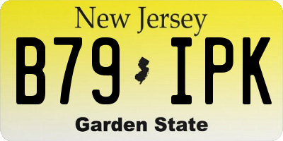 NJ license plate B79IPK