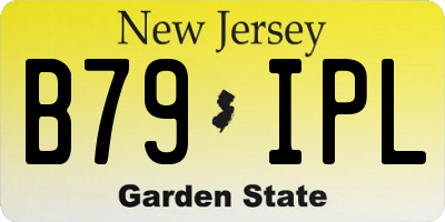NJ license plate B79IPL