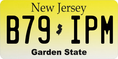 NJ license plate B79IPM
