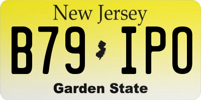 NJ license plate B79IPO