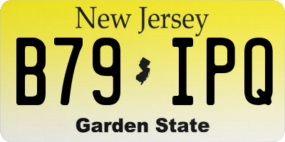 NJ license plate B79IPQ