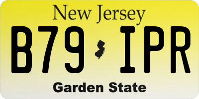 NJ license plate B79IPR