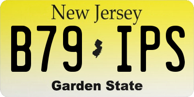 NJ license plate B79IPS
