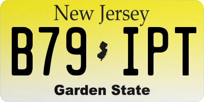 NJ license plate B79IPT