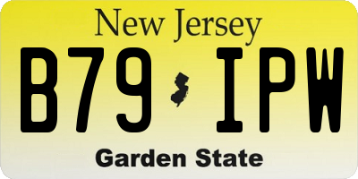NJ license plate B79IPW