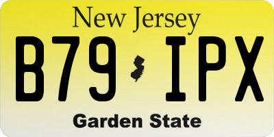 NJ license plate B79IPX