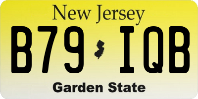NJ license plate B79IQB