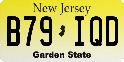 NJ license plate B79IQD