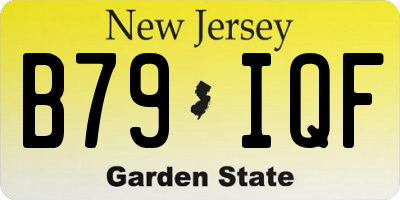 NJ license plate B79IQF