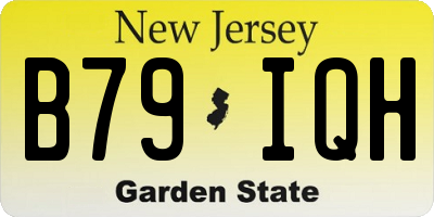 NJ license plate B79IQH