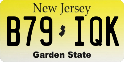 NJ license plate B79IQK