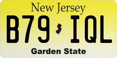 NJ license plate B79IQL