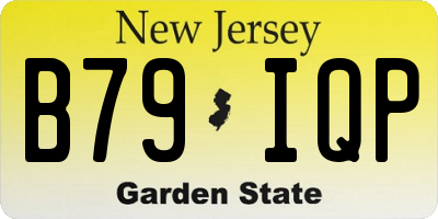 NJ license plate B79IQP