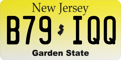 NJ license plate B79IQQ