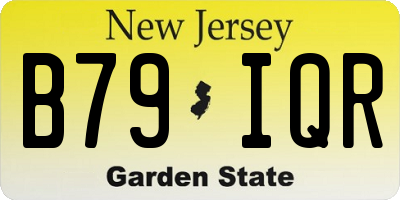 NJ license plate B79IQR