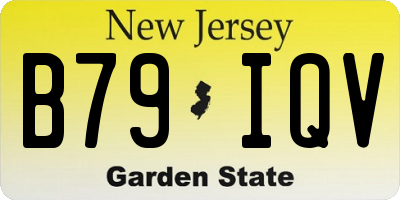 NJ license plate B79IQV