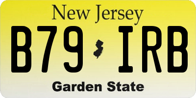 NJ license plate B79IRB