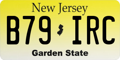 NJ license plate B79IRC