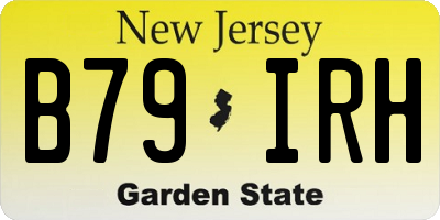 NJ license plate B79IRH