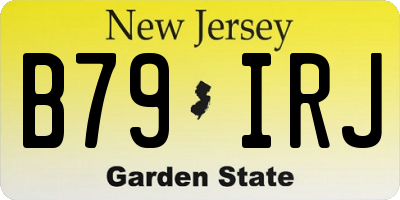 NJ license plate B79IRJ