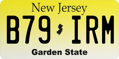 NJ license plate B79IRM