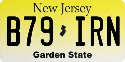 NJ license plate B79IRN