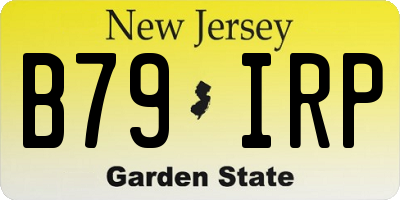 NJ license plate B79IRP