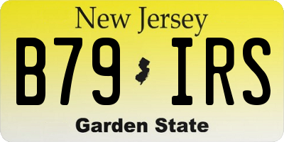 NJ license plate B79IRS