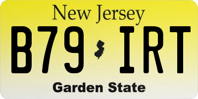 NJ license plate B79IRT