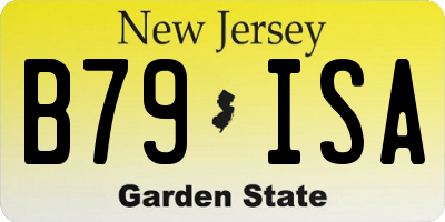 NJ license plate B79ISA