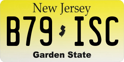 NJ license plate B79ISC