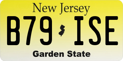 NJ license plate B79ISE