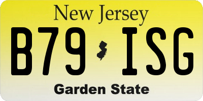NJ license plate B79ISG