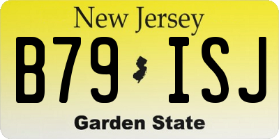 NJ license plate B79ISJ