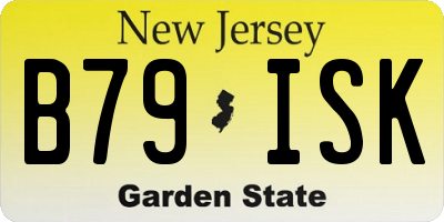 NJ license plate B79ISK