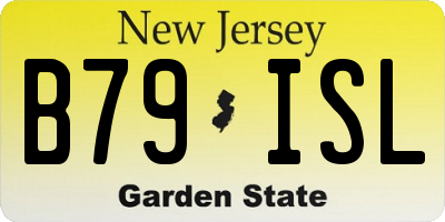 NJ license plate B79ISL