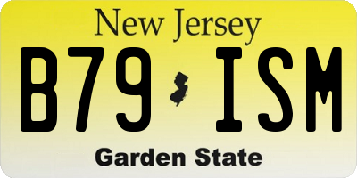 NJ license plate B79ISM