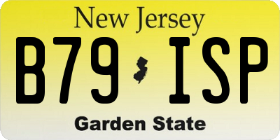 NJ license plate B79ISP