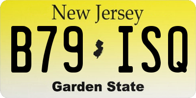 NJ license plate B79ISQ