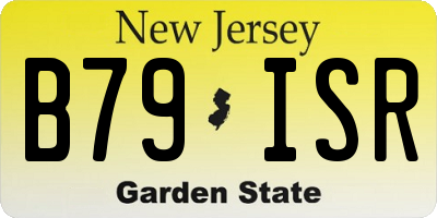 NJ license plate B79ISR