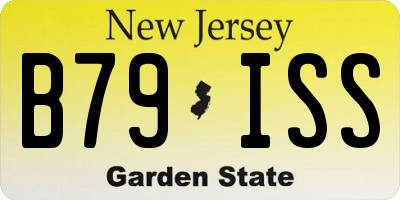NJ license plate B79ISS