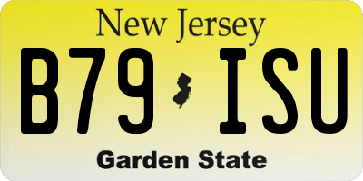 NJ license plate B79ISU