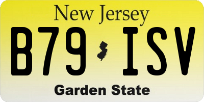 NJ license plate B79ISV