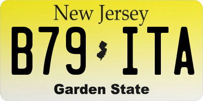 NJ license plate B79ITA